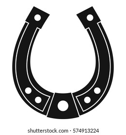 Horseshoe icon. Simple illustration of horseshoe vector icon for web