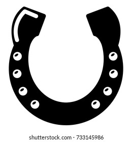 Horseshoe icon. Simple illustration of horseshoe vector icon for web