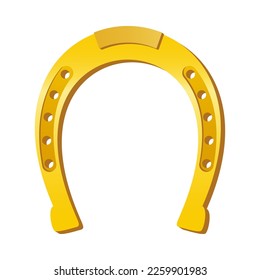 Horseshoe icon. Symbol of Lucky Irish beer festival St Patrick's day. Vector Illustration.