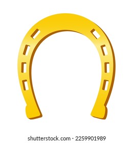 Horseshoe icon. Symbol of Lucky Irish beer festival St Patrick's day. Vector Illustration.