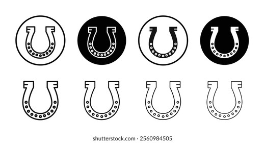 Horseshoe icon Symbol mark in filled style