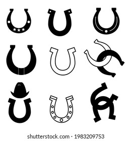 Horseshoe icon. symbol set symbol vector elements for infographic web.