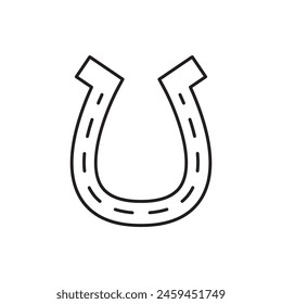 Horseshoe icon, template for graphic and web design. vector illustration