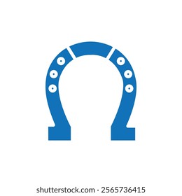 Horseshoe icon Thin line illustration set