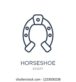 Horseshoe icon. Trendy flat vector Horseshoe icon on white background from Desert collection, vector illustration can be use for web and mobile, eps10
