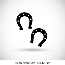 Horseshoe icon vector
