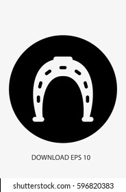Horseshoe icon, Vector