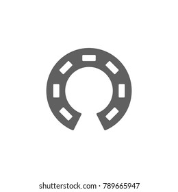 Horseshoe icon vector