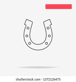 Horseshoe icon. Vector concept illustration for design.