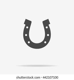 Horseshoe icon. Vector concept illustration for design.