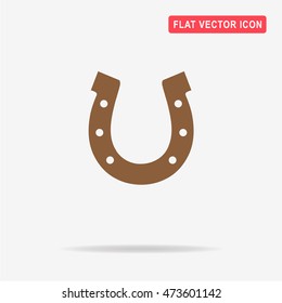 Horseshoe icon. Vector concept illustration for design.