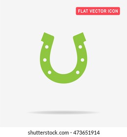 Horseshoe icon. Vector concept illustration for design.