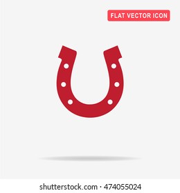 Horseshoe icon. Vector concept illustration for design.