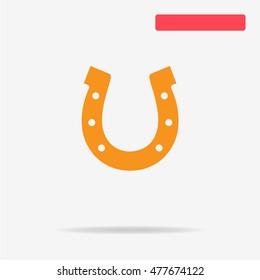 Horseshoe icon. Vector concept illustration for design.