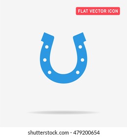 Horseshoe icon. Vector concept illustration for design.