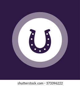 Horseshoe icon . Vector illustration
