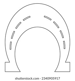diseño de ilustraciones vectoriales de iconos de herradura