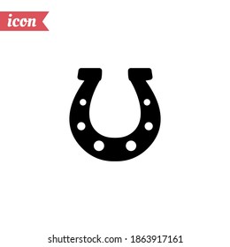 horseshoe icon. Vector illustration EPS 10.