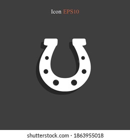 horseshoe icon. Vector illustration EPS 10.