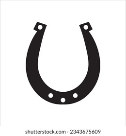 horseshoe icon vector illustration symbol