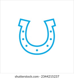 horseshoe icon vector illustration symbol