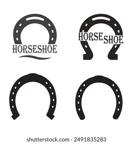 Horseshoe icon vector illustration symbol design