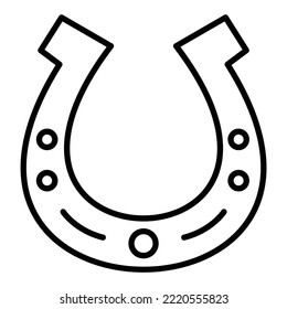 Hufeisensymbol, Vektorbild. Kann auch für Web-Apps, mobile Apps und Printmedien verwendet werden.