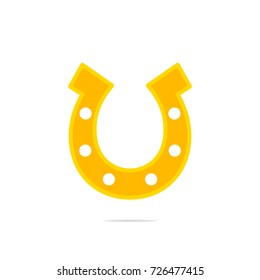 Horseshoe icon vector isolated illustration