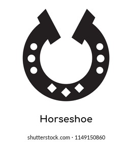 Horseshoe icon vector isolated on white background for your web and mobile app design, Horseshoe logo concept