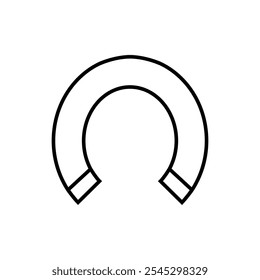 Horseshoe icon vector. Luck illustration sign. Fortune symbol. 