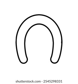 Horseshoe icon vector. Luck illustration sign. Fortune symbol. 