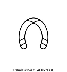 Horseshoe icon vector. Luck illustration sign. Fortune symbol. 