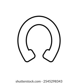 Horseshoe icon vector. Luck illustration sign. Fortune symbol. 