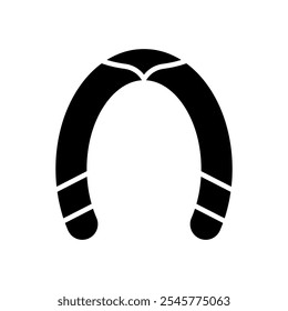 Horseshoe icon vector. Luck illustration sign. Fortune symbol. 