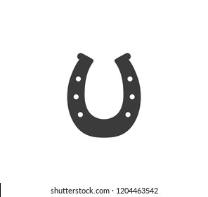 Horseshoe Icon Flat Illustration Vector Icon Stock Vector (Royalty Free ...