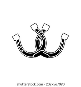 Horseshoe icon vector. lucky illustration sign. casino illustration symbol.