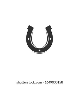 horseshoe Icon vector sign isolated for graphic and web design. horseshoe symbol template color editable on white background.