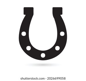 horseshoe Icon vector sign isolated for graphic and web design. horseshoe symbol template color editable on white background.