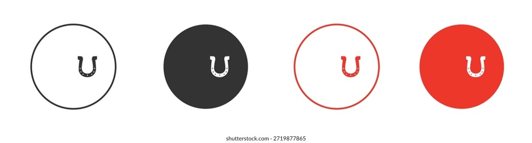 Horseshoe icon. web vector design