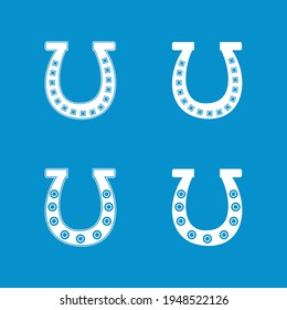 horseshoe icons vector sign symbol