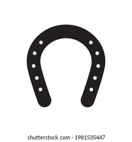 Horseshoe isolated icon on white background. Vector illustration.