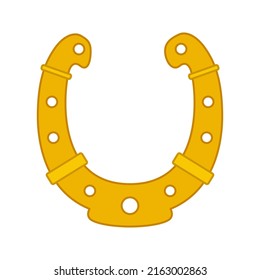 Horseshoe isolated on white background. Vector illustration