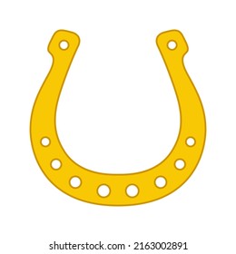 Horseshoe isolated on white background. Vector illustration