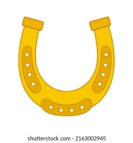 Horseshoe isolated on white background. Vector illustration