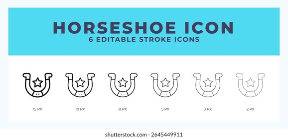 Horseshoe line icon. High quality icon symbol for web design. App