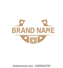 Horseshoe Logo, Cowboy Horse Vector, Icon Design Symbol Template
