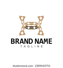 Horseshoe Logo, Cowboy Horse Vector, Icon Design Symbol Template