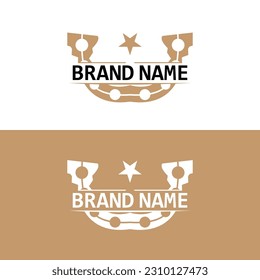 Horseshoe Logo, Cowboy Horse Vector, Icon Design Symbol Template