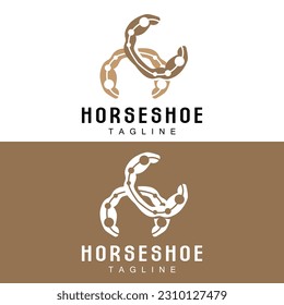 Horseshoe Logo, Cowboy Horse Vector, Icon Design Symbol Template