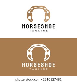 Horseshoe Logo, Cowboy Horse Vector, Icon Design Symbol Template